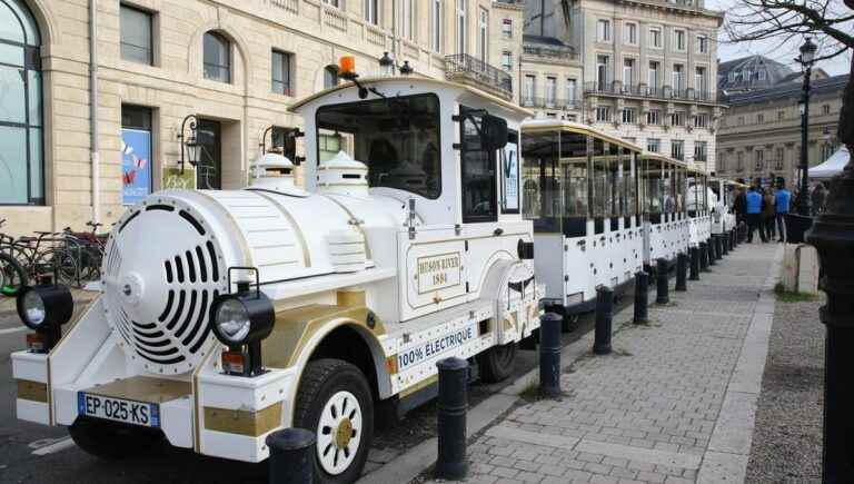 Little tourist train of Bordeaux