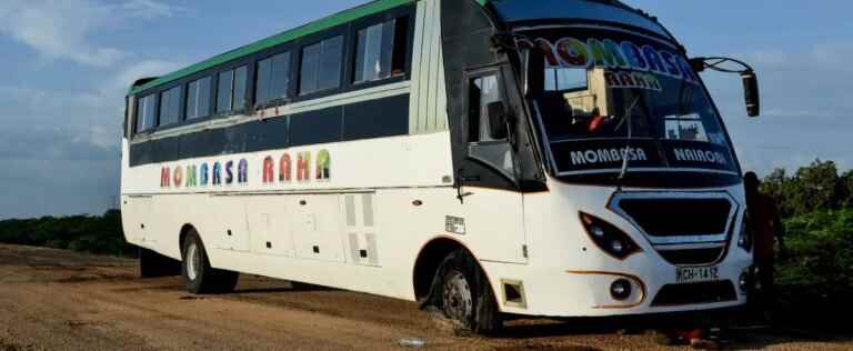 Passenger bus falls off bridge in Kenya, 30 dead