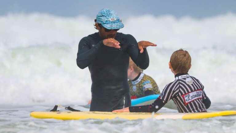 Surfing from the Lacanau Surf Club