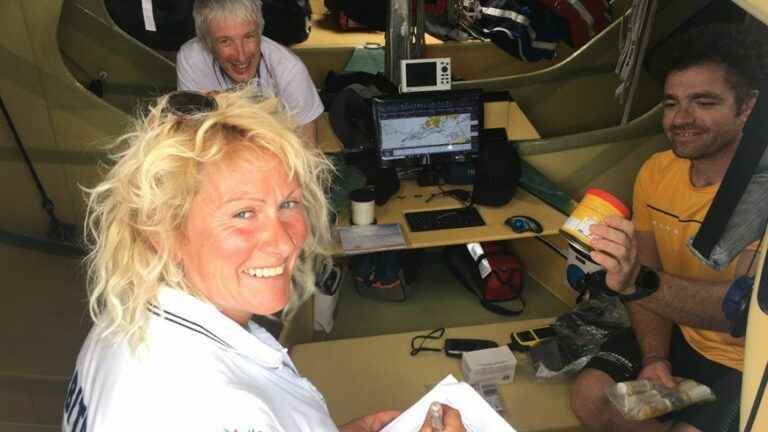 The Drheam Cup yachts screened by controllers before the start of the race in Cherbourg