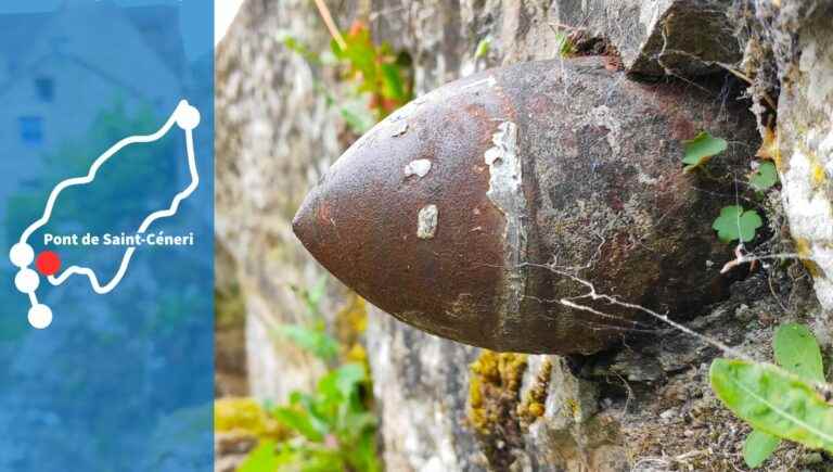 The Mancelles Alps (5/5) A shell stuck in a bridge