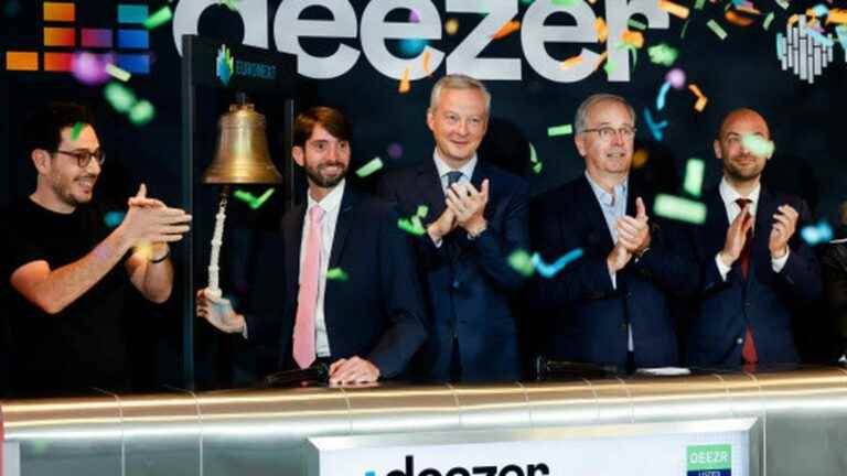 The music streaming platform Deezer makes a chaotic entry on the Paris Stock Exchange