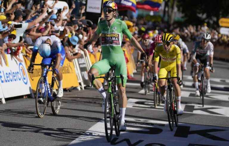 Van Aert wins the 8th stage of the Tour de France, but Pogacar widens the gap