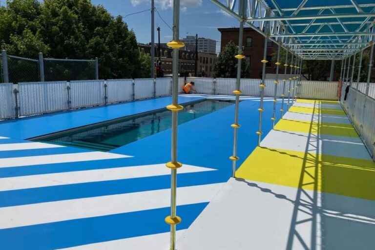 Ville-Marie |  A swimming pool in a container against heat islands