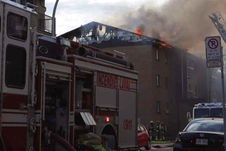 Vimont sector |  Major fire in Laval in a residential building