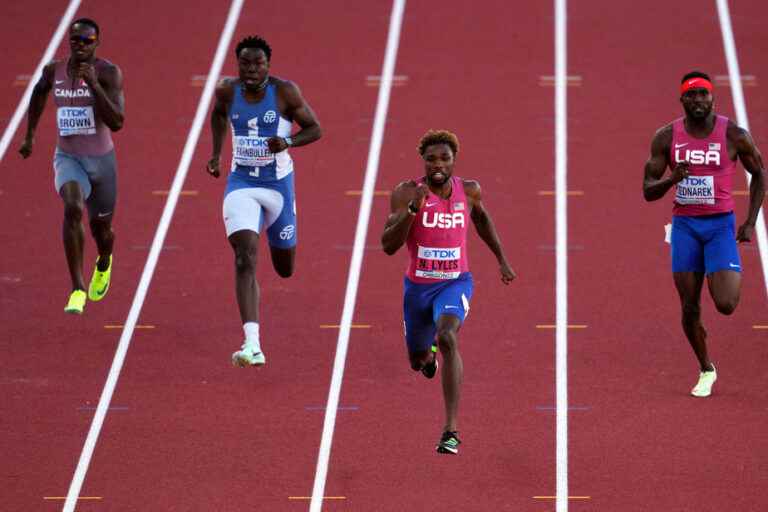 World Championships in Athletics |  Aaron Brown finishes seventh in the 200m