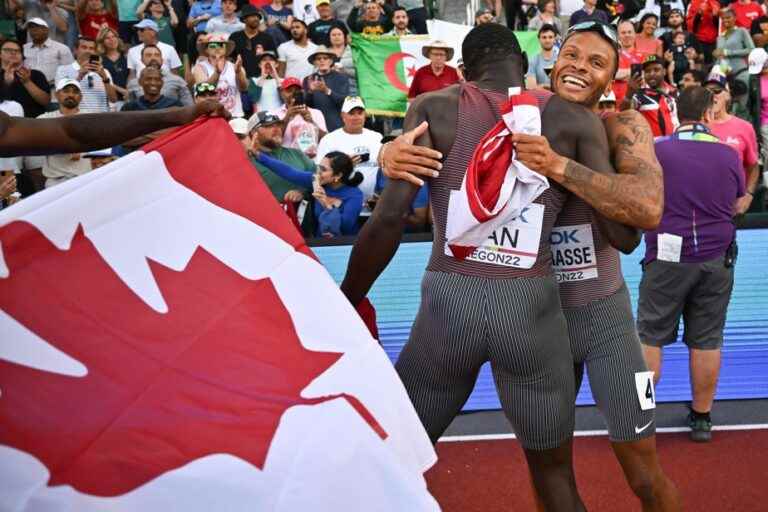 World Championships in Athletics |  Canada wins gold in 4x100m relay