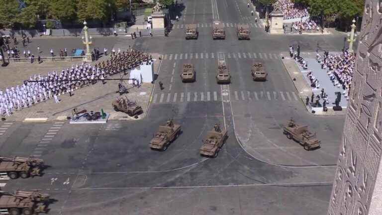 a ceremony marked by France’s support for Ukraine