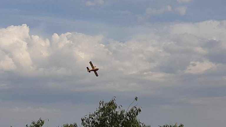 a fire quickly brought under control thanks to the deployment of canadairs