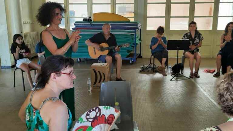 a flamenco singing lesson in Arles