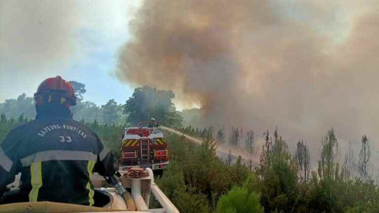 at least 670 hectares of vegetation burned in Landiras and Teste-de-Buch