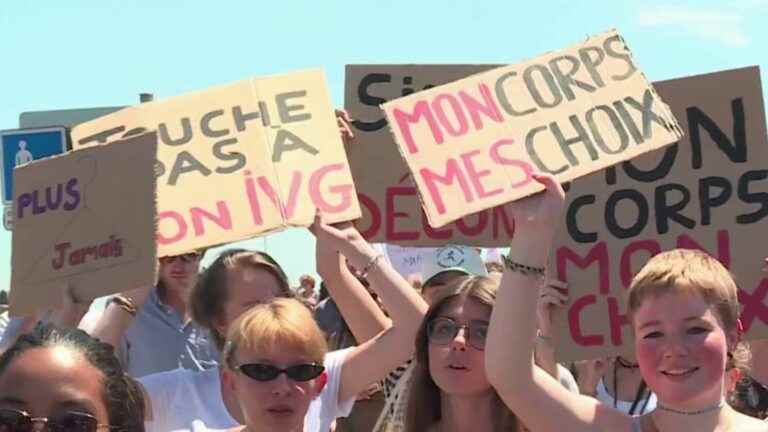 demonstrations for the protection of the right to abortion in France