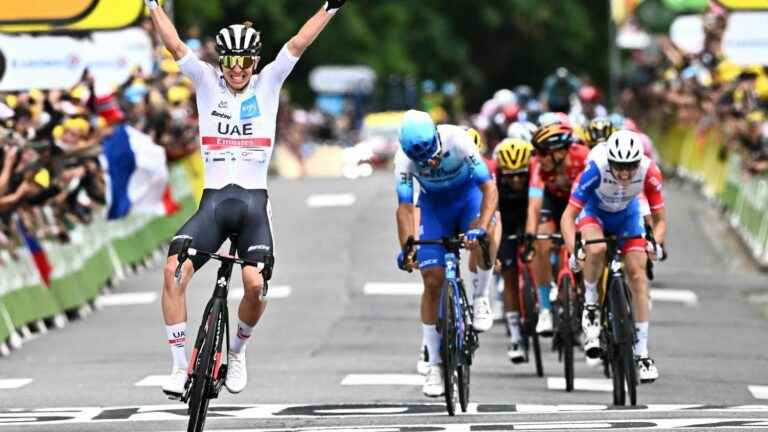 double blow for Slovenian Tadej Pogacar, winner of the sixth stage and new yellow jersey