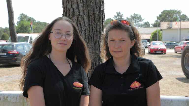 employees of a campsite destroyed by fires in Gironde, a mother and her daughter reveal their distress