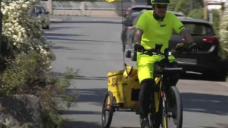 in Darmstad, a mechanic helps out on an electric bike