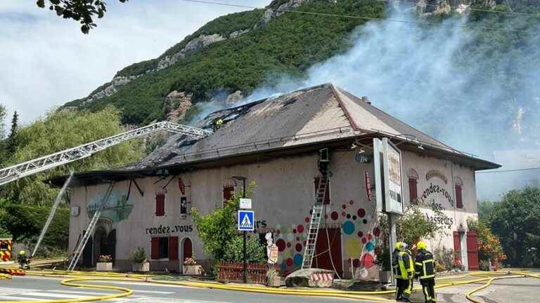 major fire in a restaurant in Chaumontet