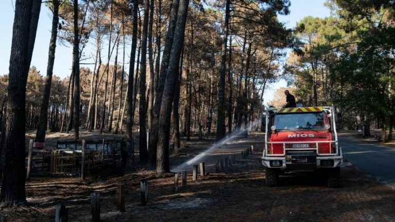 the fire is brought under control at Teste-de-Buch