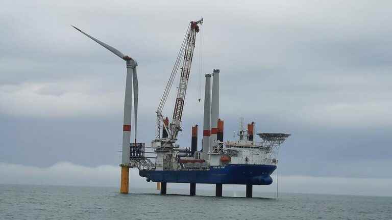 the view of the Saint-Nazaire wind farm divides holidaymakers