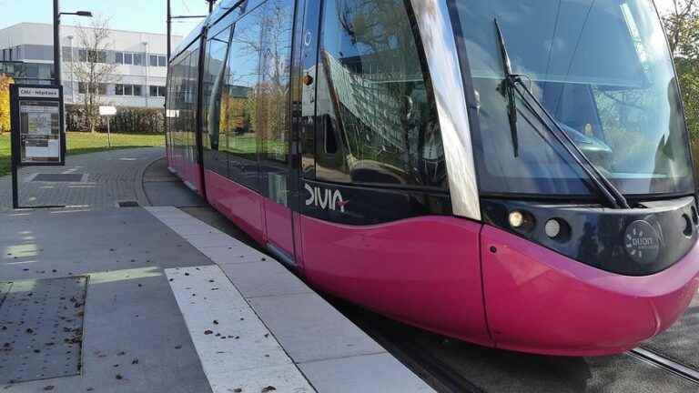 why buses and trams run less in Dijon?