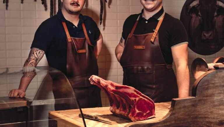 A butcher in La Brède!