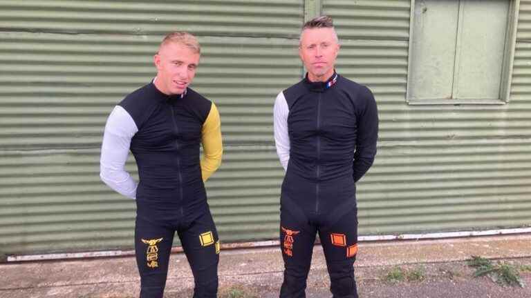 A father-son duo from Dijon at the French Parachuting Championships