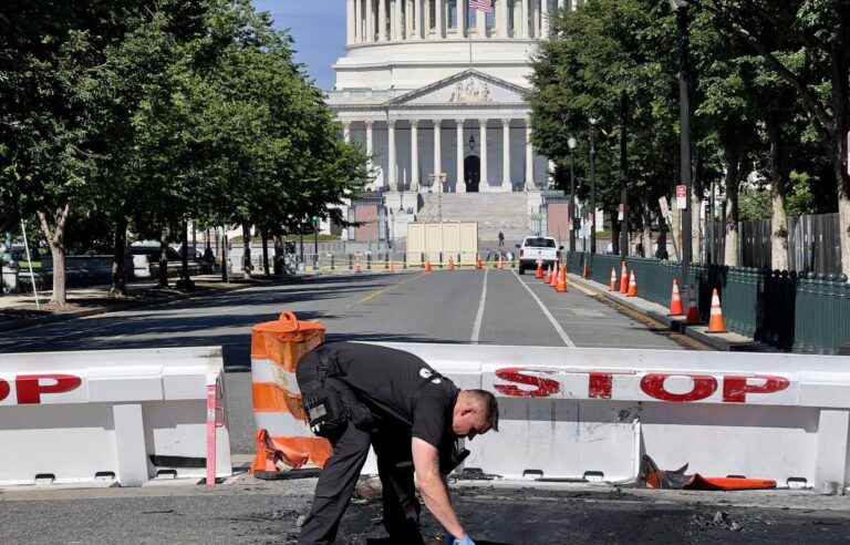 A man runs into a barricade near the Capitol and kills himself