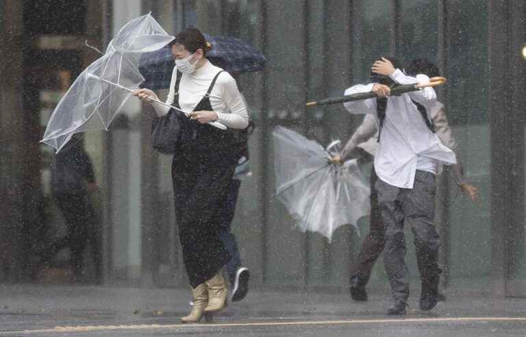 A powerful typhoon is heading towards southern Japan