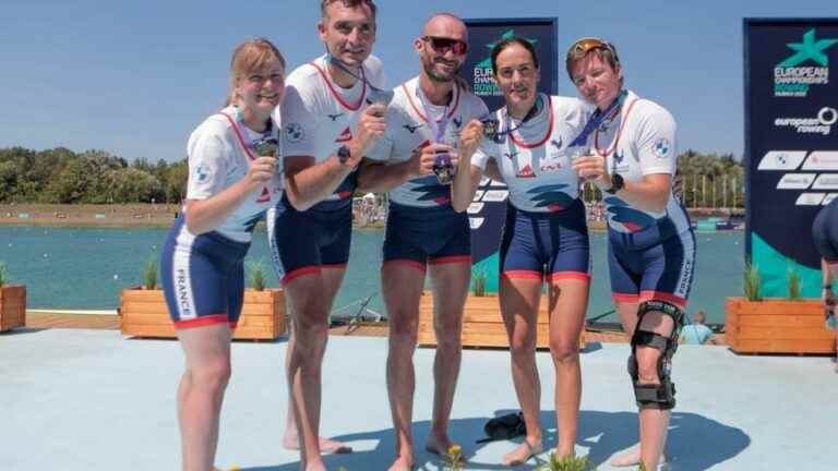 A silver Manchois at the European Para-Rowing Championships