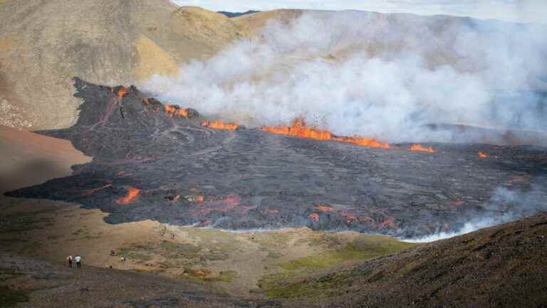 A volcanic eruption has started in Iceland, and the lava jets are already attracting the curious