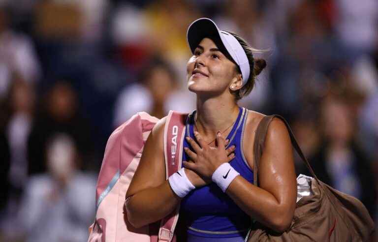 Bianca Andreescu is defeated by Qinwen Zheng at the National Bank Open