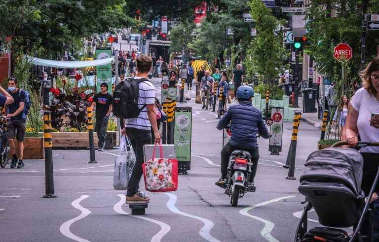 Cars back on Mont-Royal Avenue on Tuesday