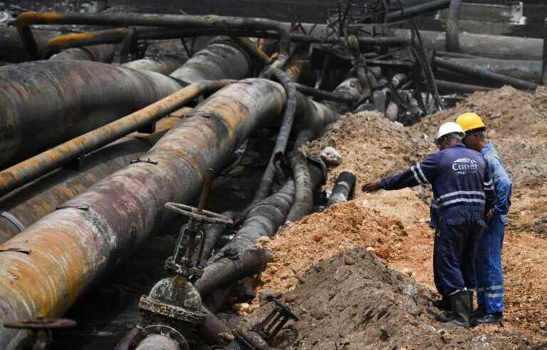 Cuba oil depot fire over