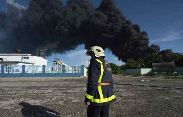 Faced with a gigantic fire at an oil depot, Cuba calls for help