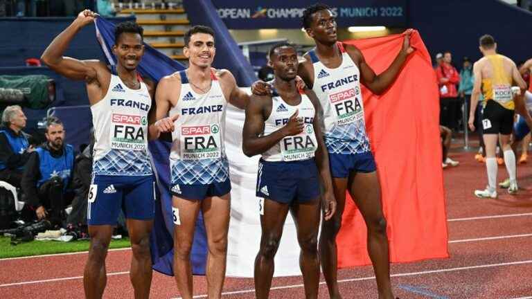 France bronze medalist in the men’s 4×400 meters relay at the European Championships