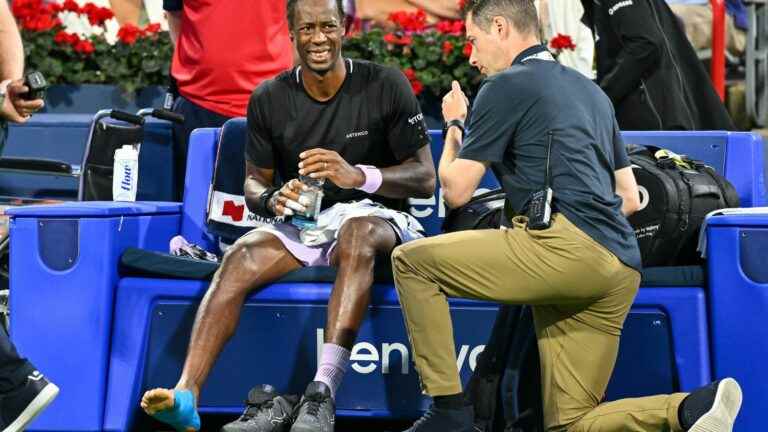 Gaël Monfils, hit in the right foot, abandons in the round of 16