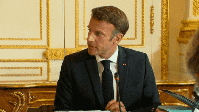 Government: Emmanuel Macron bangs his fist on the table