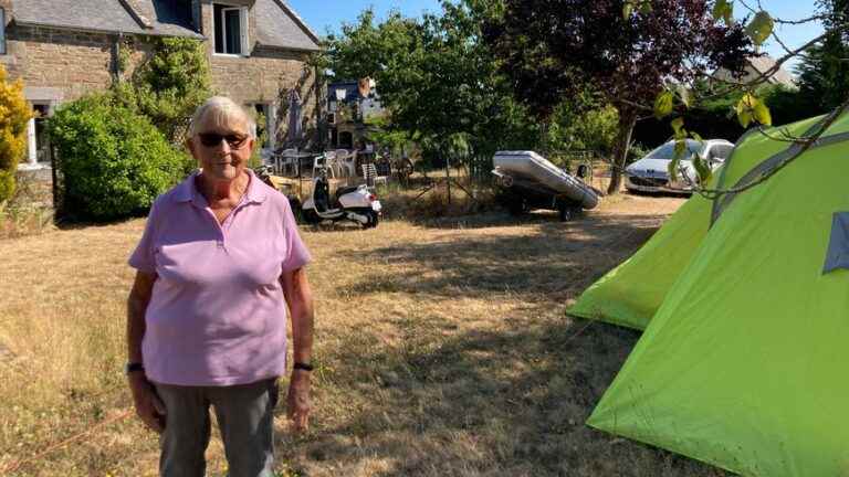 In Cancale, Marcelle, 84, rents her garden to campers