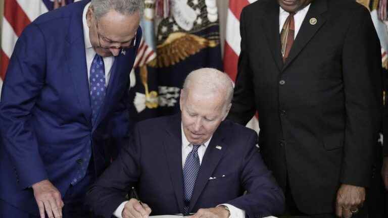 Joe Biden signed into law his sweeping climate and health investment plan