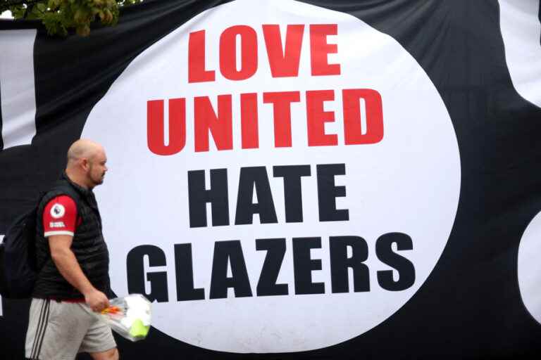 Manchester United supporters demand the owners leave