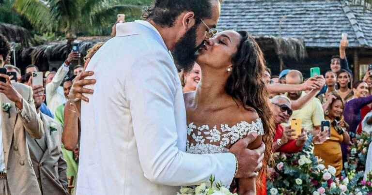 Marriage of Joakim Noah: photos of his kisses with the sublime Lais Ribeiro, to seal their love