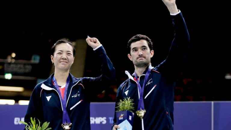 Poitevins Emmanuel Lebesson and Jia Nan Yuan European table tennis champions