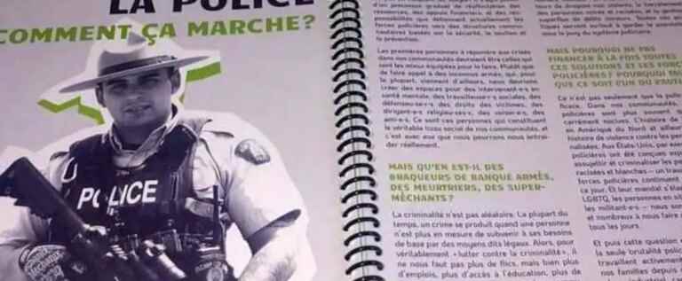 Police officers up in arms against a text published in the agenda of the Collège de Maisonneuve