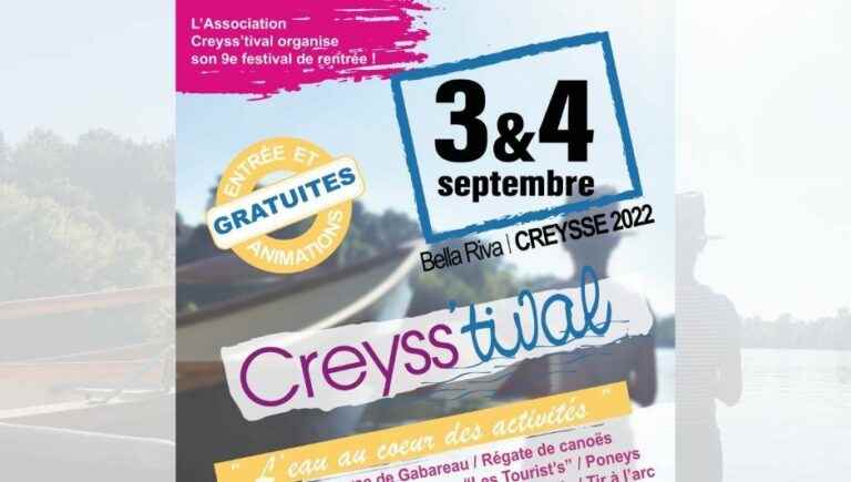 The Creyss’tival on September 3 and 4 in Creysse