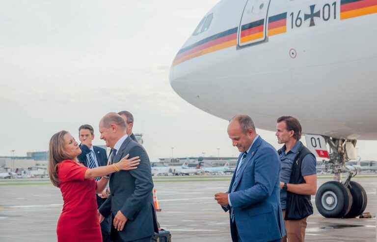 The German Chancellor in the country to talk about energy