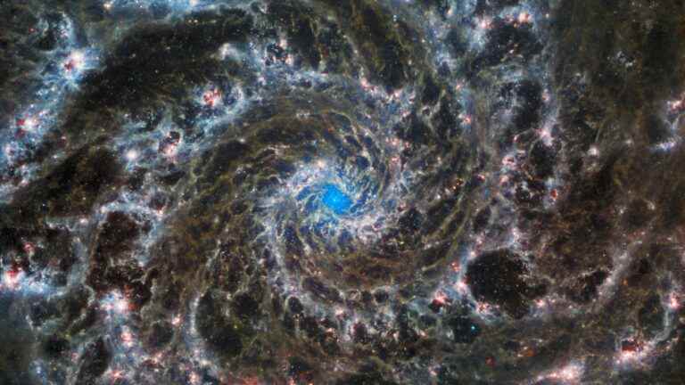 The James Webb Telescope offers us images of a sumptuous spiral galaxy