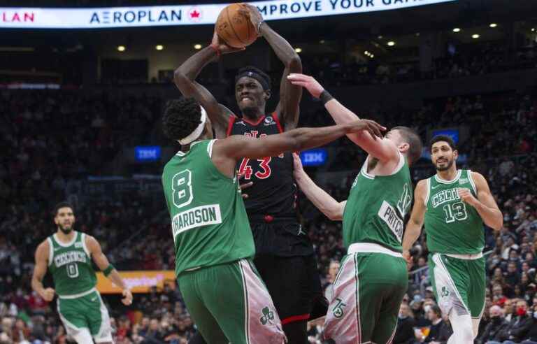 The Raptors at the Bell Center on October 14 for a game against Boston