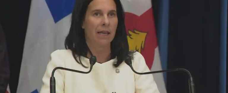 “The feeling of security is affected”, says Valérie Plante