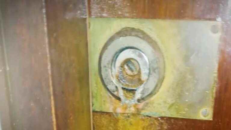 When burglars use acid to break open door locks