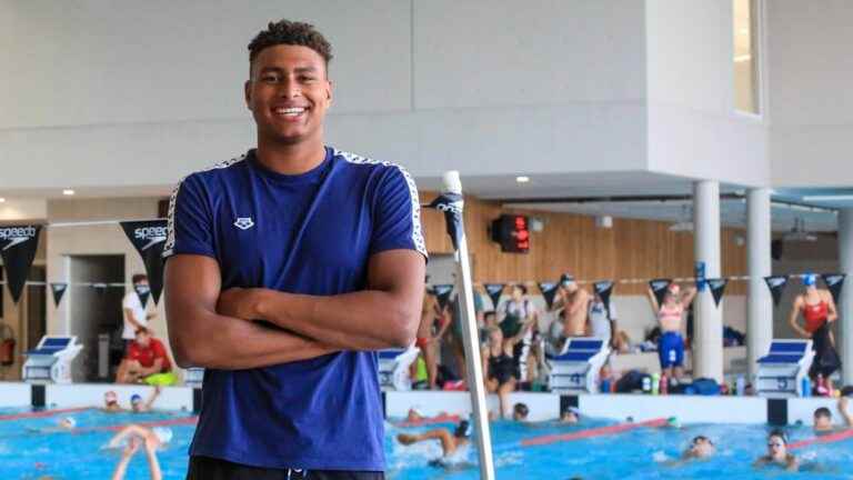 Yohann Ndoye Brouard from Annecy, European champion in the 200m backstroke