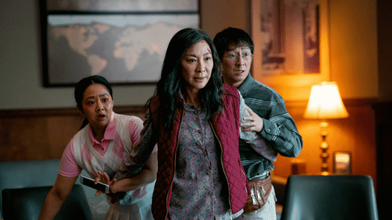 a wacky journey through the multiverse worn by Michelle Yeoh, virtuoso